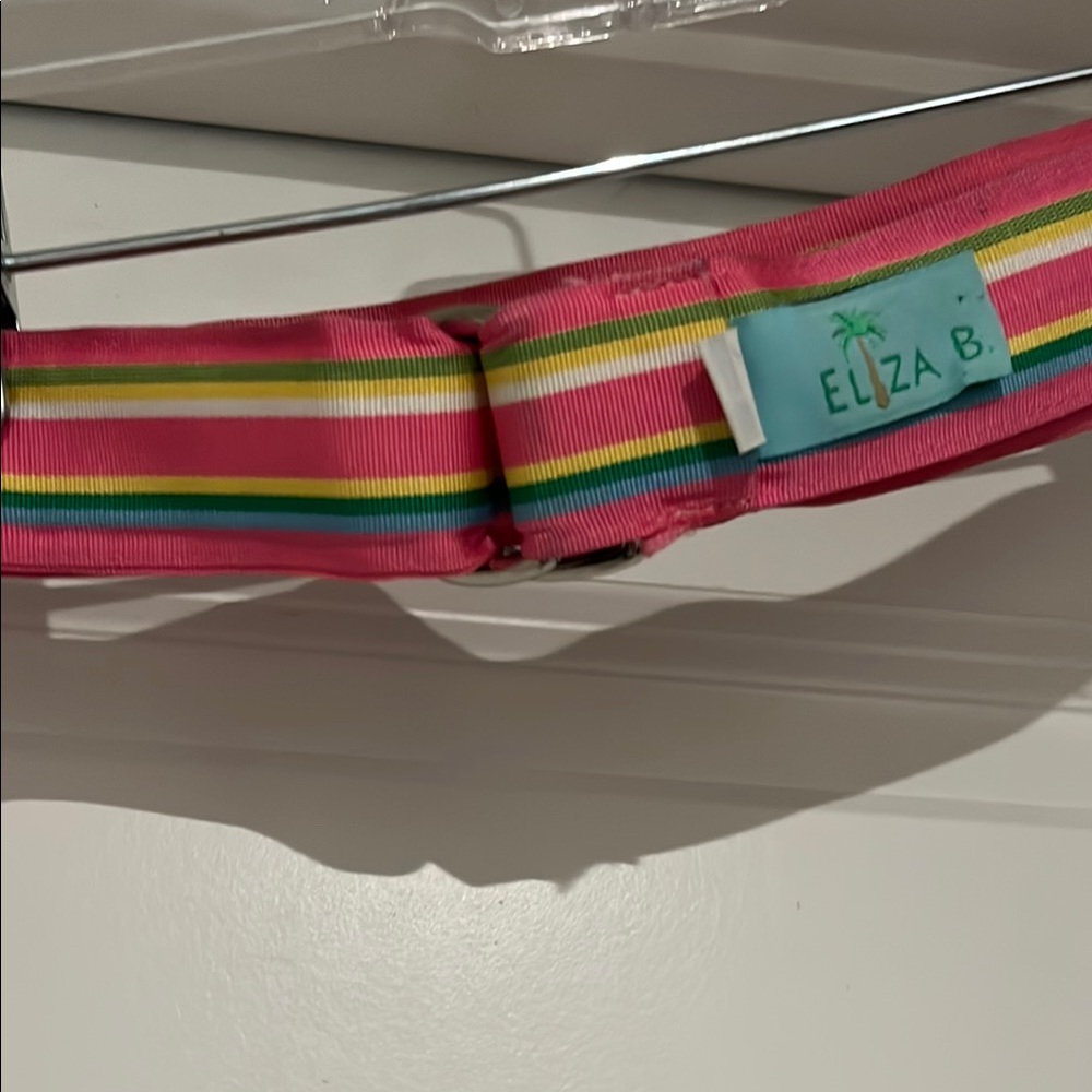 ELZA B Belt Pink Striped Belt